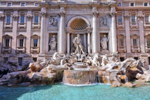 The Trevi Fountain, among the main attractions of Rome