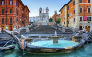 Piazza di Spagna, one of the most famous squares of Rome