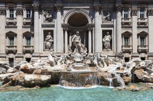 The Trevi Fountain in Rome, among the most spectacular attractions of the capital
