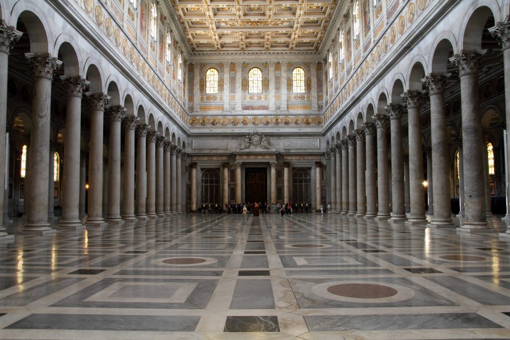 Rome's actractions: Basilica of St. Paul Outside the Walls