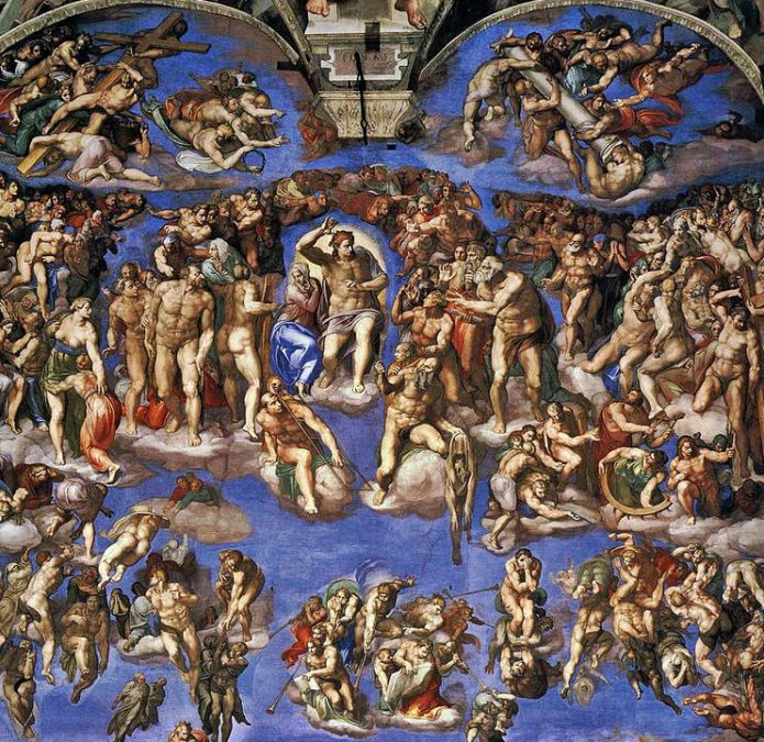 Sistine Chapel in Roma. The universal judgment