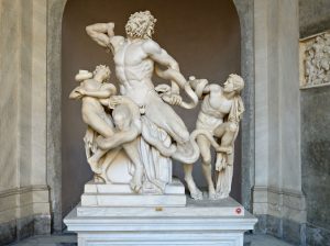 The Laocoonte group at the Vatican Museums. Buy the tickets online to skip the line