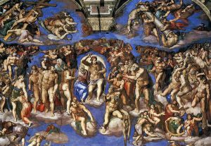 Sistine Chapel in Roma. The universal judgment